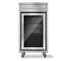 Set vitrina frigorifica si suport mobil, caso germany - outdoor counter&cool, inox