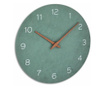 Безшумен прецизен дървен часовник, аналогов, стенен, минималистичен дизайн, зелен, MCT 60.3054.04