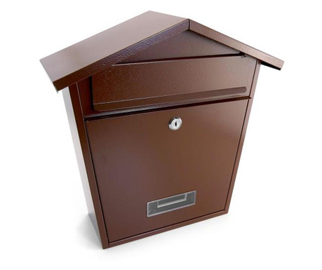 Пощенска кутия, Кафява, 36.5x13.3x36.5 см