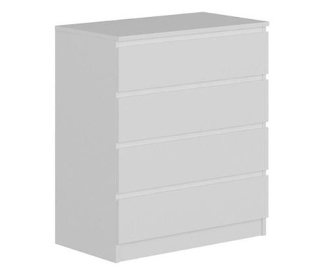 Скрин, меламиново ПДЧ, 4 чекмеджета, бяло, 80x46x92 см, gunes, minar