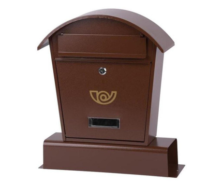 Пощенска кутия, кафява, 40x14x49 см, lambert