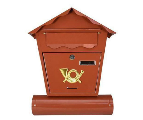 Пощенска кутия, Кафява, 44х10х37 см