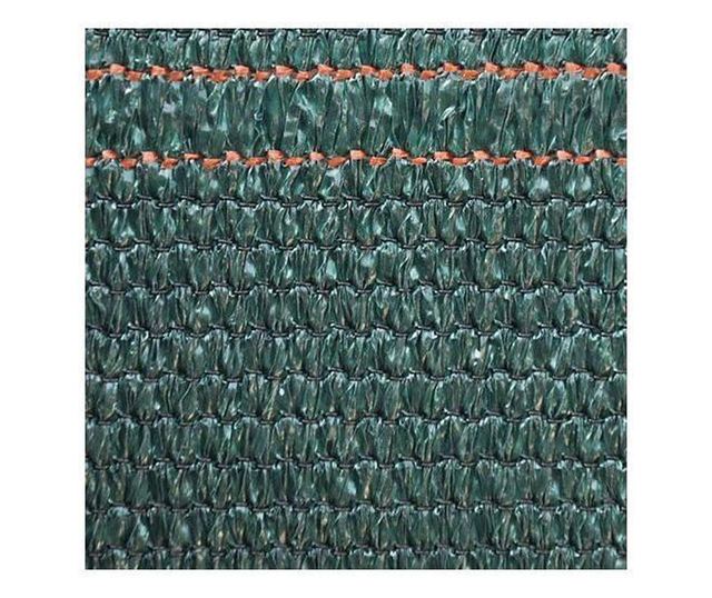Plasa de umbrire, HDPE, 230 g/mp, grad de umbrire 95%, verde, 50x1.5 m