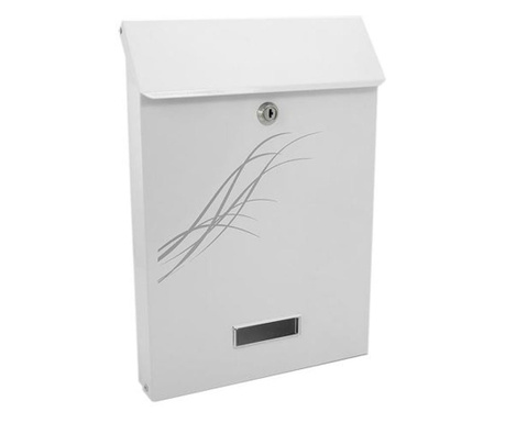Пощенска кутия, бяла, формат C4, 25x6.5x35.5 см, Damech
