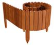 Gard de gradina decorativ din lemn, maro, 200x30 cm