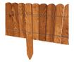 Gard de gradina decorativ din lemn, maro, 200x30 cm