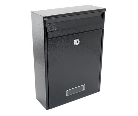 Пощенска кутия Damech, Формат B5, Черен, 22x9x30 см