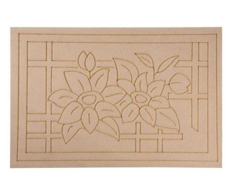 Covoras intrare din cauciuc MCT Carpet, Maro, 40x60 cm