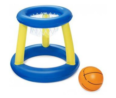 Надуваем баскетболен кош с топка, син, 61x61 см, Bestway Hoop Splash
