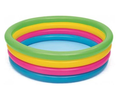 Кръгъл басейн за деца, Rainbow, 157x46 см, Многоцветен, MCT-11725