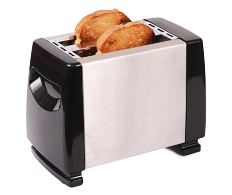 Тостер за хляб SAPIR SP 1440 BS, 750W, 2 филийки, Черен/Сив - Код...