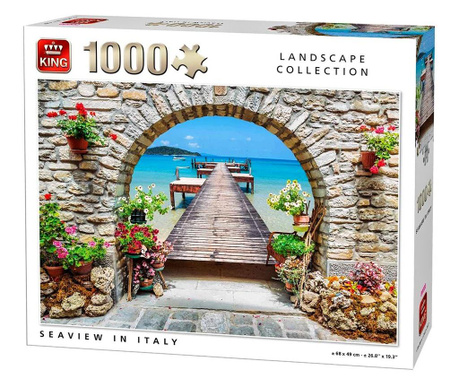 Пъзел Морски изглед в Италия (1000 елемента) EmonaMall - Код...