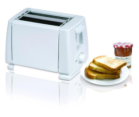 Тостер за хляб SAPIR SP 1440 B, 750W, За 2 филийки, 6 степени на запичане, Бял - Код G8261