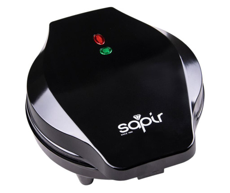 Гофретник SAPIR SP 1442 GF, 1200W, 5 сърцевидни гнезда, черен - Код G8163