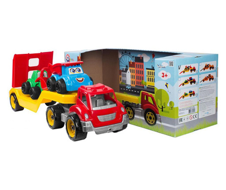 Автовоз със строителни машини (64см) Technok Toys - Код W3289