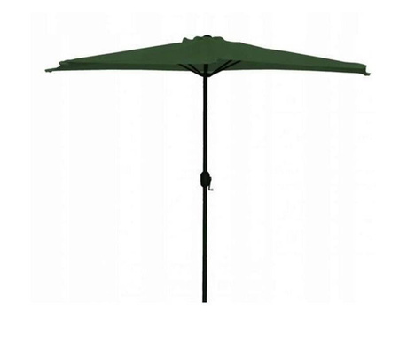 Esernyő erkély/terasz, félkör, zöld, 270 cm