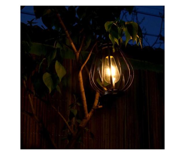 Lampa solara pentru gradina, tip felinar, LED, 18x21 cm, Hadar