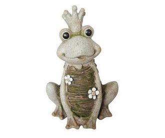 Decoratiune gradina, ceramica, broasca regina, 28.5x23x43 cm