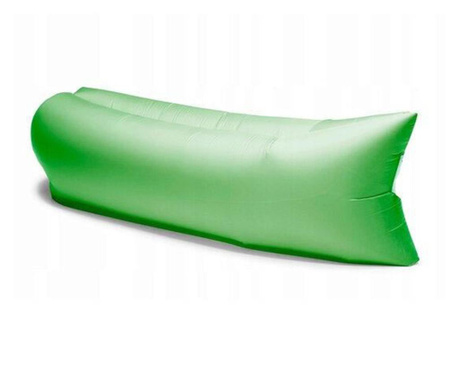 Надуваем диван, зелен, 260x70 см