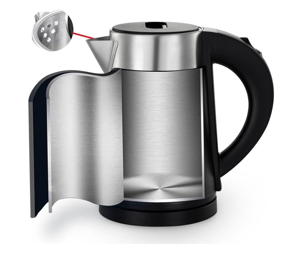 Fierbator electric Zilan ZLN3387 Negru cu pereti dublii, putere 800W, capacitate 0.8L, inox - 2