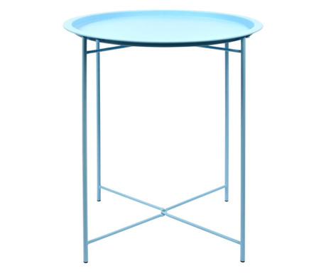 Masa pentru exterior Prints, Prints, otel, 46x46x52 cm, albastru