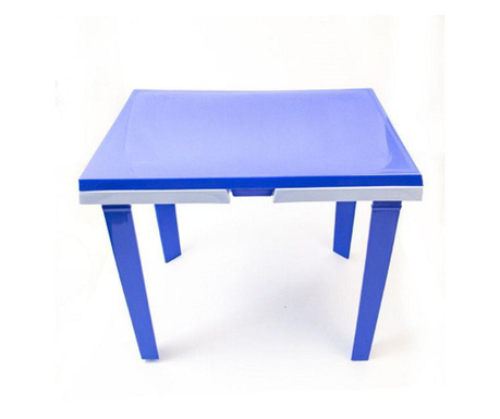 Masuta copii cu sertar special, 60x45x49 cm, albastra