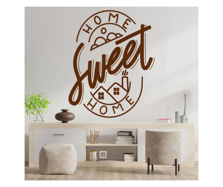 Sticker decorativ perete home sweet home” maro