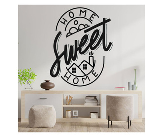 Sticker decorativ perete home sweet home” negru