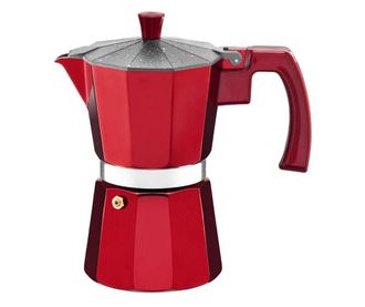 Espressor aragaz AMBITION Jasper, 6 cesti, 300ml, aluminiu, rosu