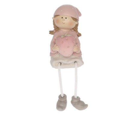 Figurina copil capsuna, picioare atarnate, 7.5x6.5x15.5cm