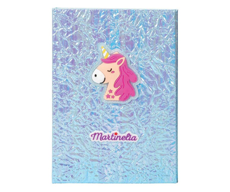 Paleta de machiaj tip agenda, unicorn magical looks, pentru fetite, martinelia
