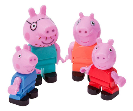 Set figurine Big Bloxx Familia Peppa Pig