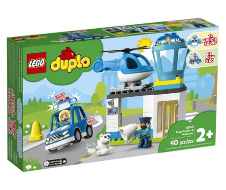 Lego Duplo Sectie De Politie Si Elicopter 10959