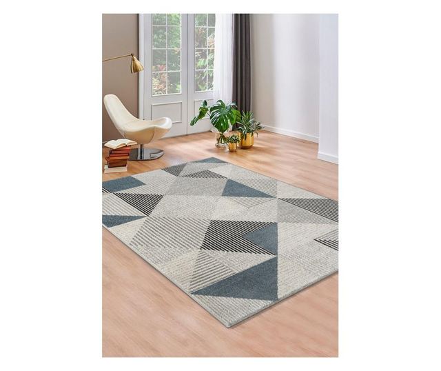 Covor sintetic matrix 5935-1-16811, 80x150 cm, albastru, geometric  80 x 150 cm