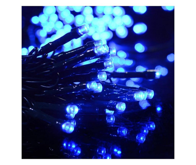 180 LED-es kültéri-beltéri dekor fényfüzér, hálózati, kék, 13,5 m