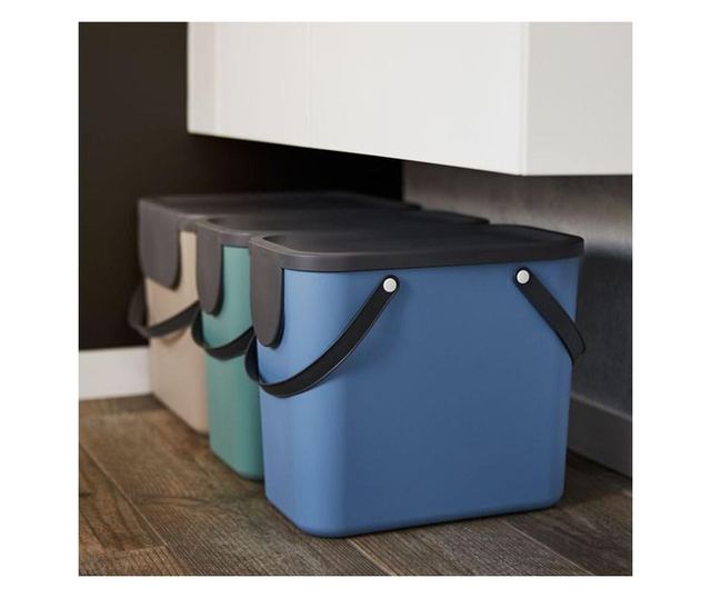 Cos colectare selectiva 25L, plastic, verde, ROTHO Albula