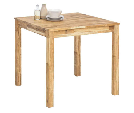 Tömör fa étkezőasztal,80x80x75 cm