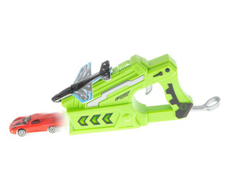 Pistol de jucărie cu lansator de avioane si masinute, Gonga Multicolor