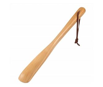 Incaltator din lemn Pufo pentru pantofi, 30 cm, maro
