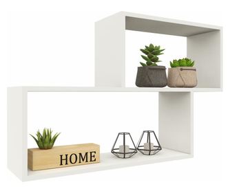 Etajera haaus Rico V1, Alb, L 100 x l 25 x H 65 cm