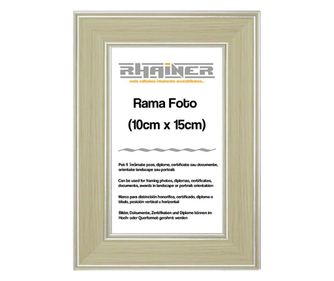 Rama foto Malaga crem argintiu 10x15