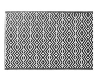 Jemidi kültéri teraszszőnyeg, 90 x 150 cm, Fekete, Prolipopilena, 55323.01.01