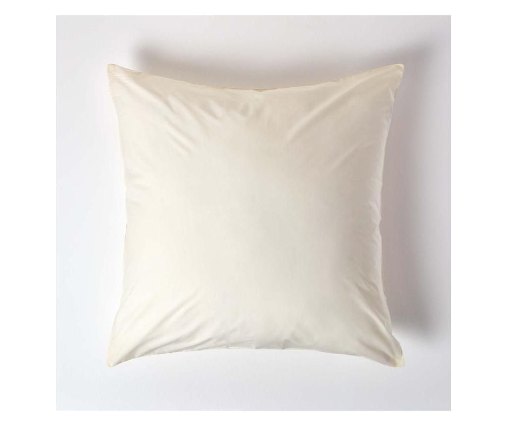 Set 2 fete de perna 40x40 cm bumbac ranforce crem deschis  40x40 cm