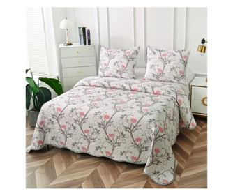 Set cuvertura pat dublu, Casa de vis Online, multicolor, 210x230 cm
