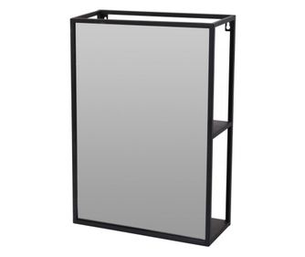 Огледало Black Secret, стомана, стъкло, 35x12x50 см