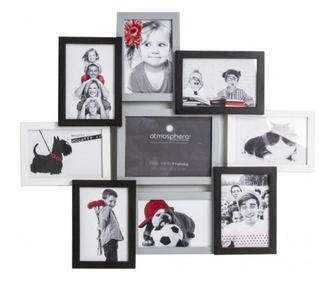 Cadru foto 9 poze Estera Grey, MDF, 2,5 x 50,5 x 58,5 cm