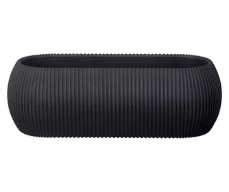 RAKI jardiniera pentru flori 20,8x8,7xh6,8cm, 550ml, culoare antracit