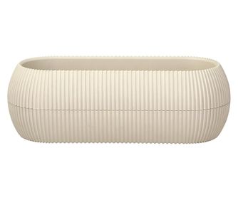 RAKI jardiniera pentru flori 20,8x8,7xh6,8cm, 550ml, culoare crem