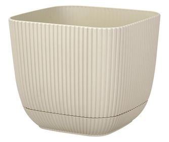 RAKI ghiveci patrat 8,2x8,2xh7cm, 270ml, culoare crem