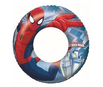 Colac spider-man gonflabil pentru inot, copii 3-6 ani, bestway 98003, 56 cm